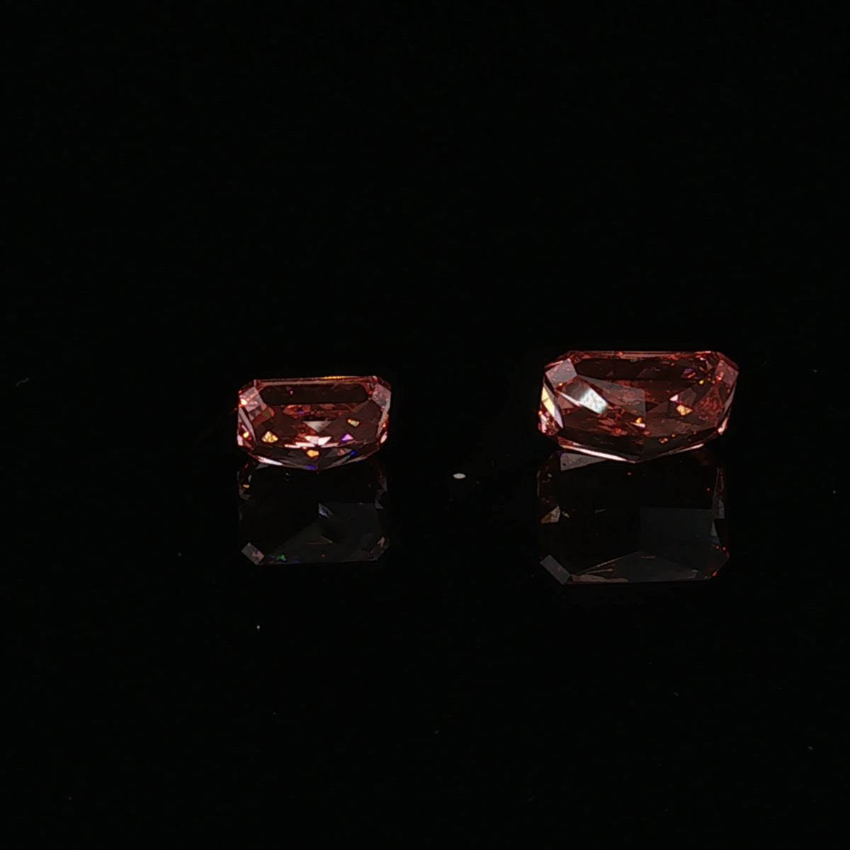 Love Chosen — 3.04 ct + 1.66 ct Fancy Vivid Pink Diamond Pair