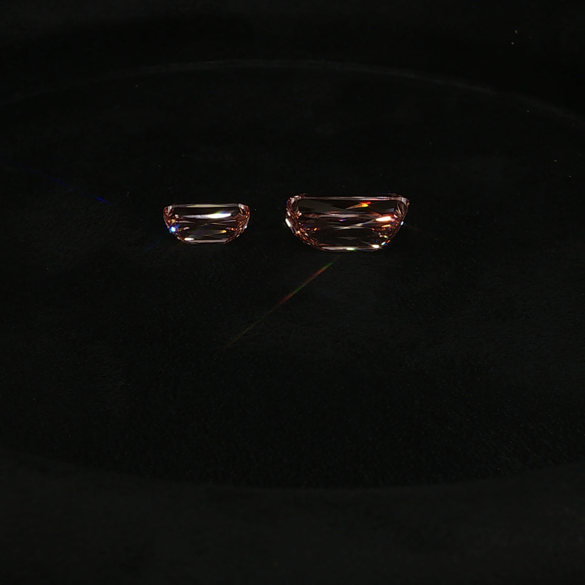 Love Chosen — 3.09 ct + 8.51 ct Fancy Vivid Pink Criss-Cut Diamond Pair