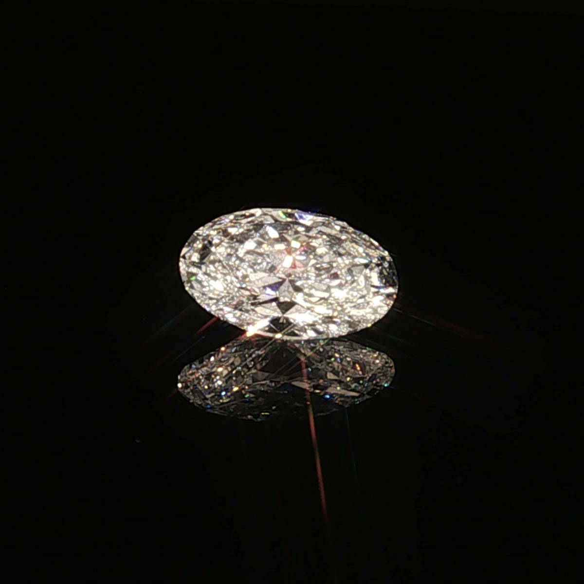 3.05 ct Lab-Grown Oval Brilliant D VS 1