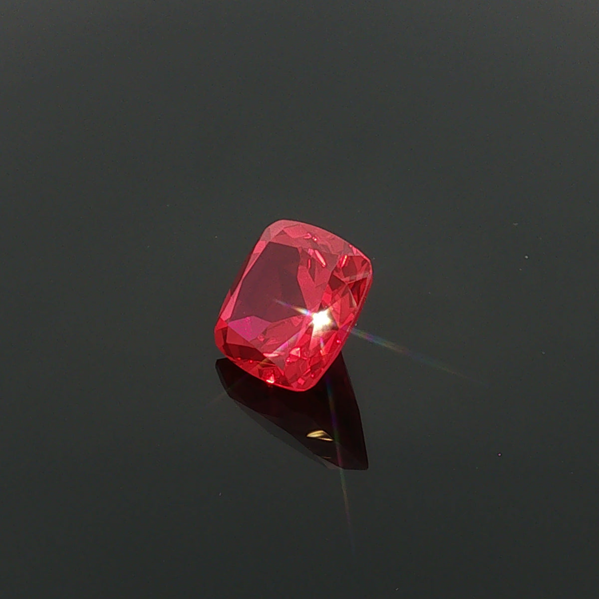 10.2 ct Lab-Grown Red Cushion Mixed Cut