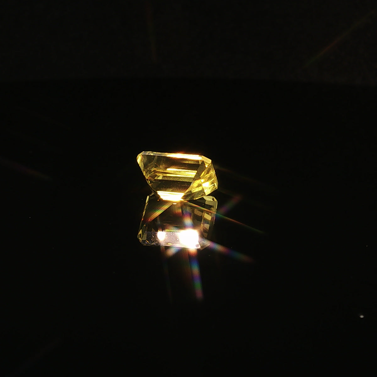 8.98 ct Lab-Grown Yellow Octa Mixed Cut