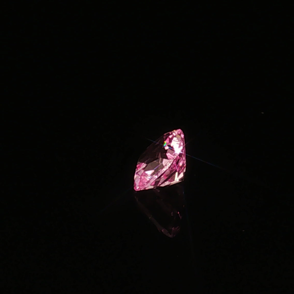 3.04 ct Lab-Grown Pink Cushion Mixed Cut