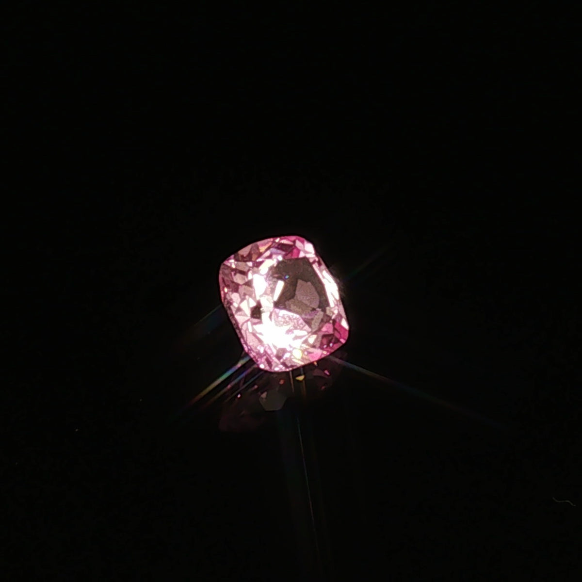 3.04 ct Lab-Grown Pink Cushion Mixed Cut