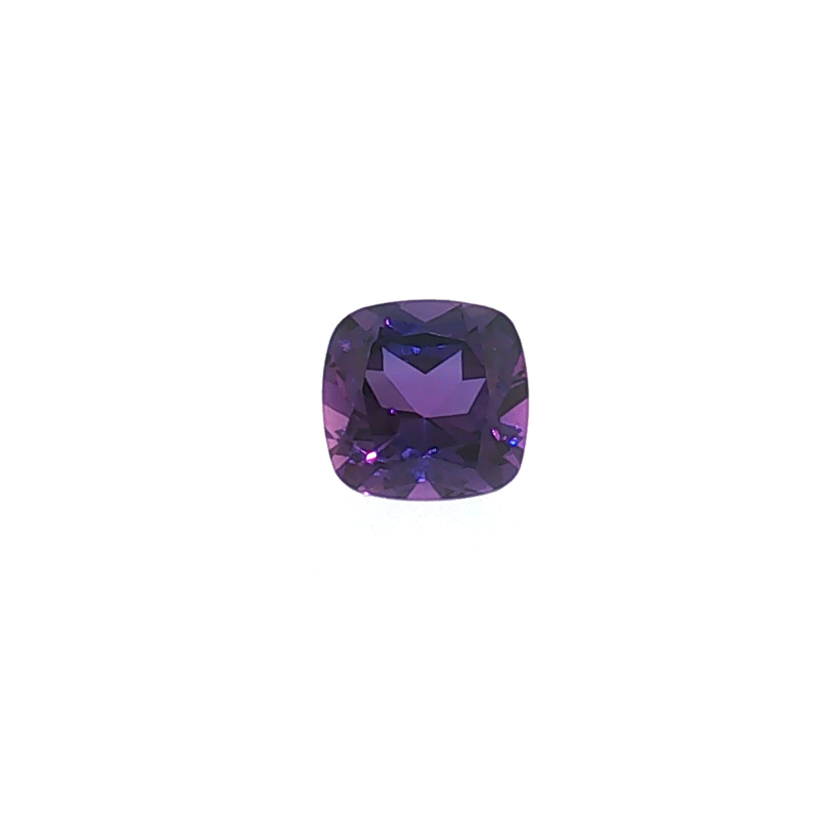 5.86 ct Lab-Grown Purplish Blue Cushion Mixed Cut