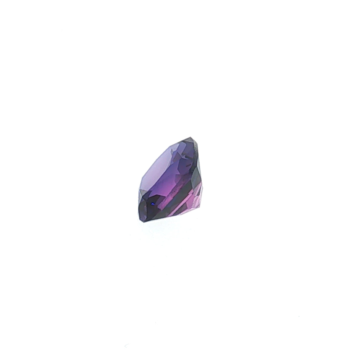 5.86 ct Lab-Grown Purplish Blue Cushion Mixed Cut