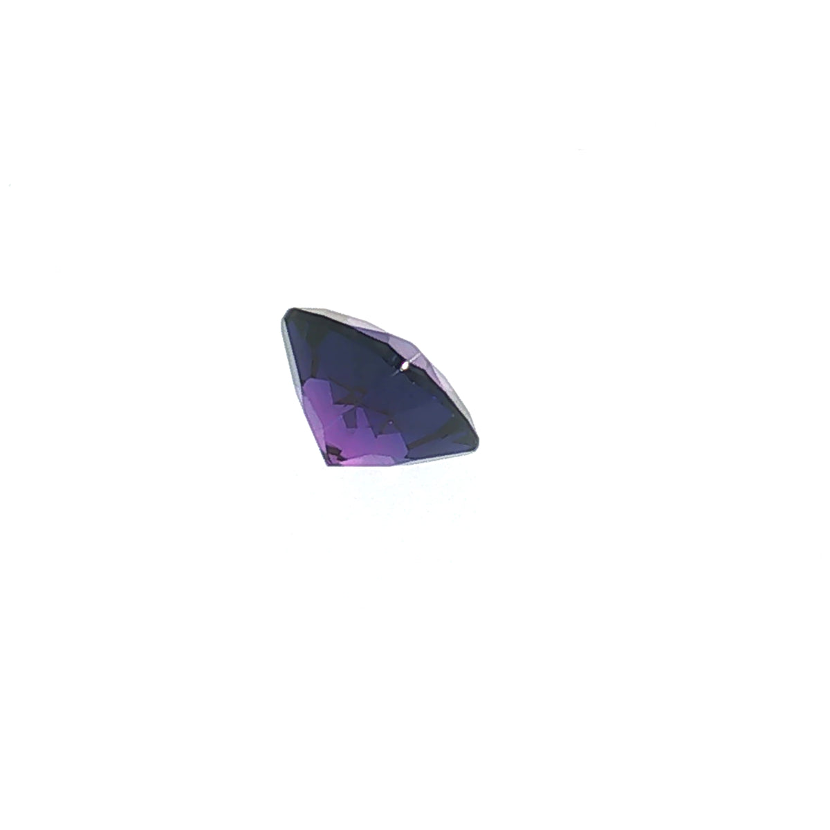 5.86 ct Lab-Grown Purplish Blue Cushion Mixed Cut