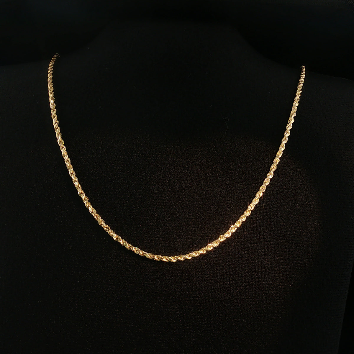 22 in 14K Gold Rope Necklace