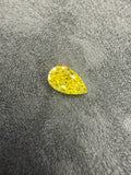 1.62 ct Lab-Grown Pear Fancy Vivid Yellow VS 2