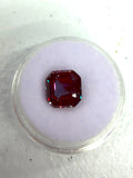 3.23 ct Laboratory-Grown Alexandrite Asscher-Cut Gemstone