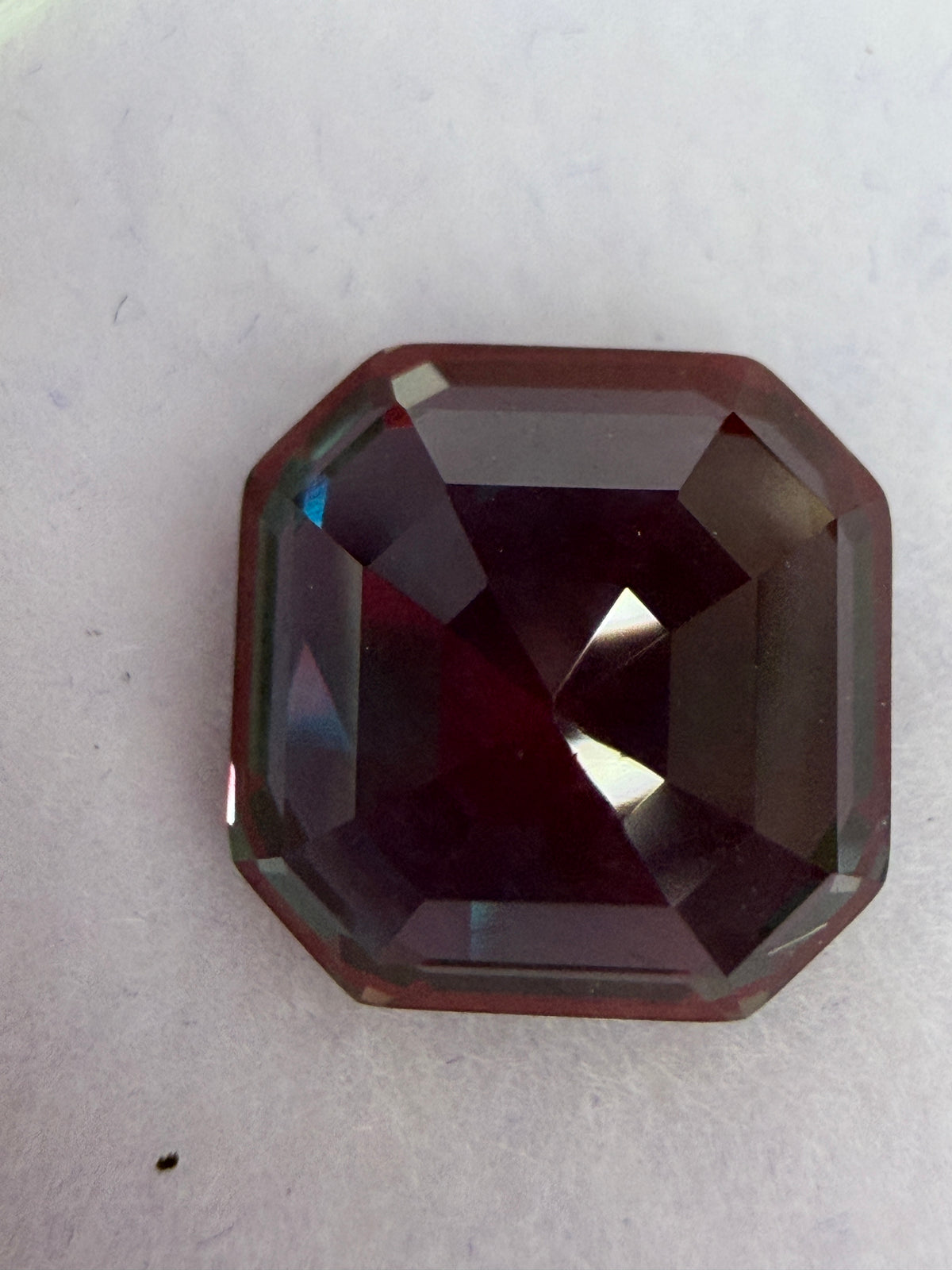 3.23 ct Laboratory-Grown Alexandrite Asscher-Cut Gemstone