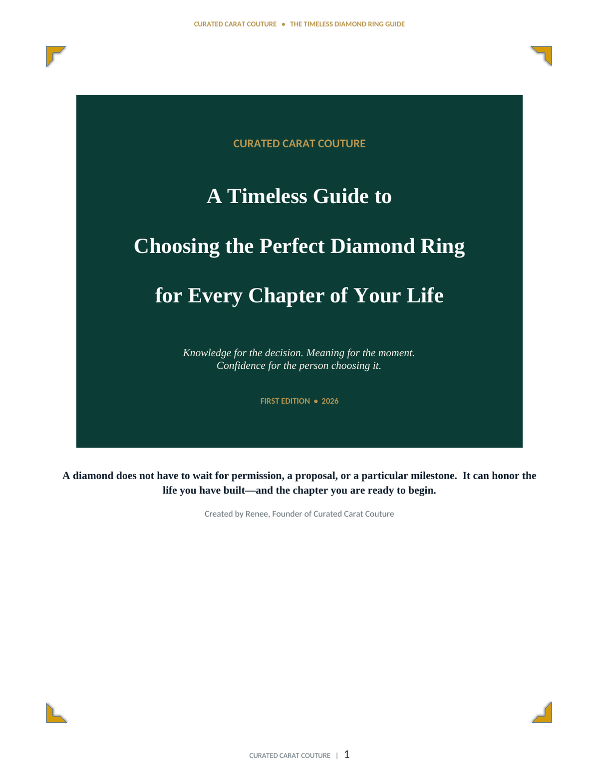 The Timeless Diamond Ring Guide