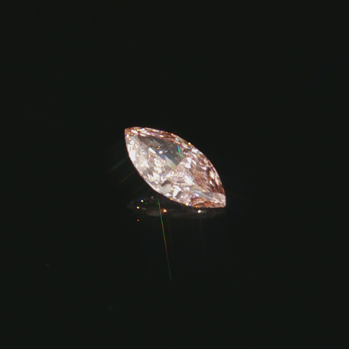 2.4 ct Lab-Grown PINK Marquis Fancy Intense Pink VS 1