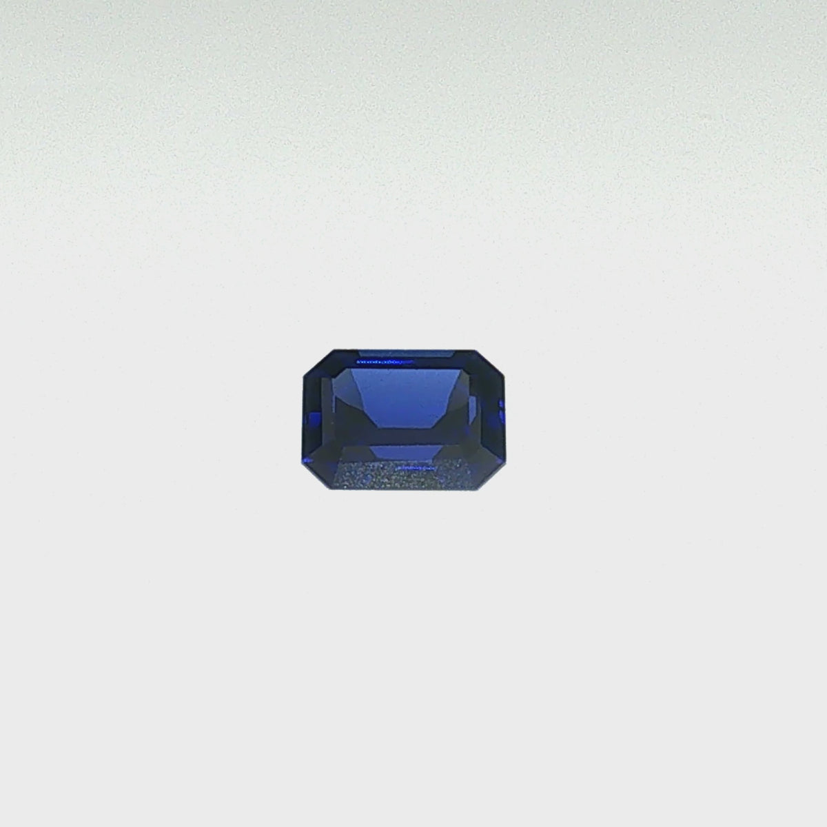 2.11 ct Lab-Grown Deep Blue Emerald