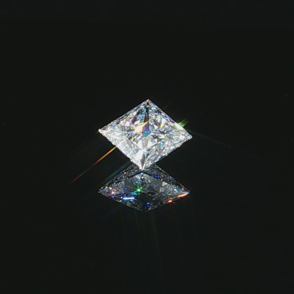2.1 ct Lab-Grown Princess E VVS 2