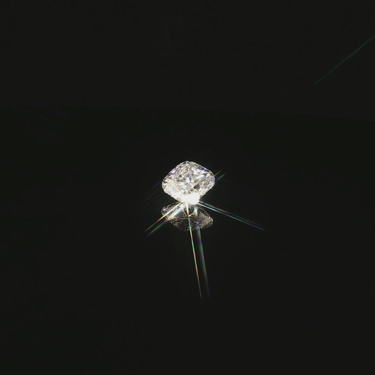 2 ct Lab-Grown Square Cushion Modified Brilliant E VS1