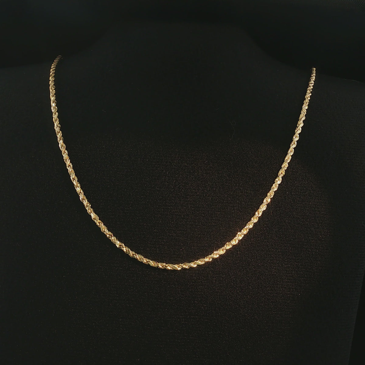 22 in 14K Gold Rope Necklace