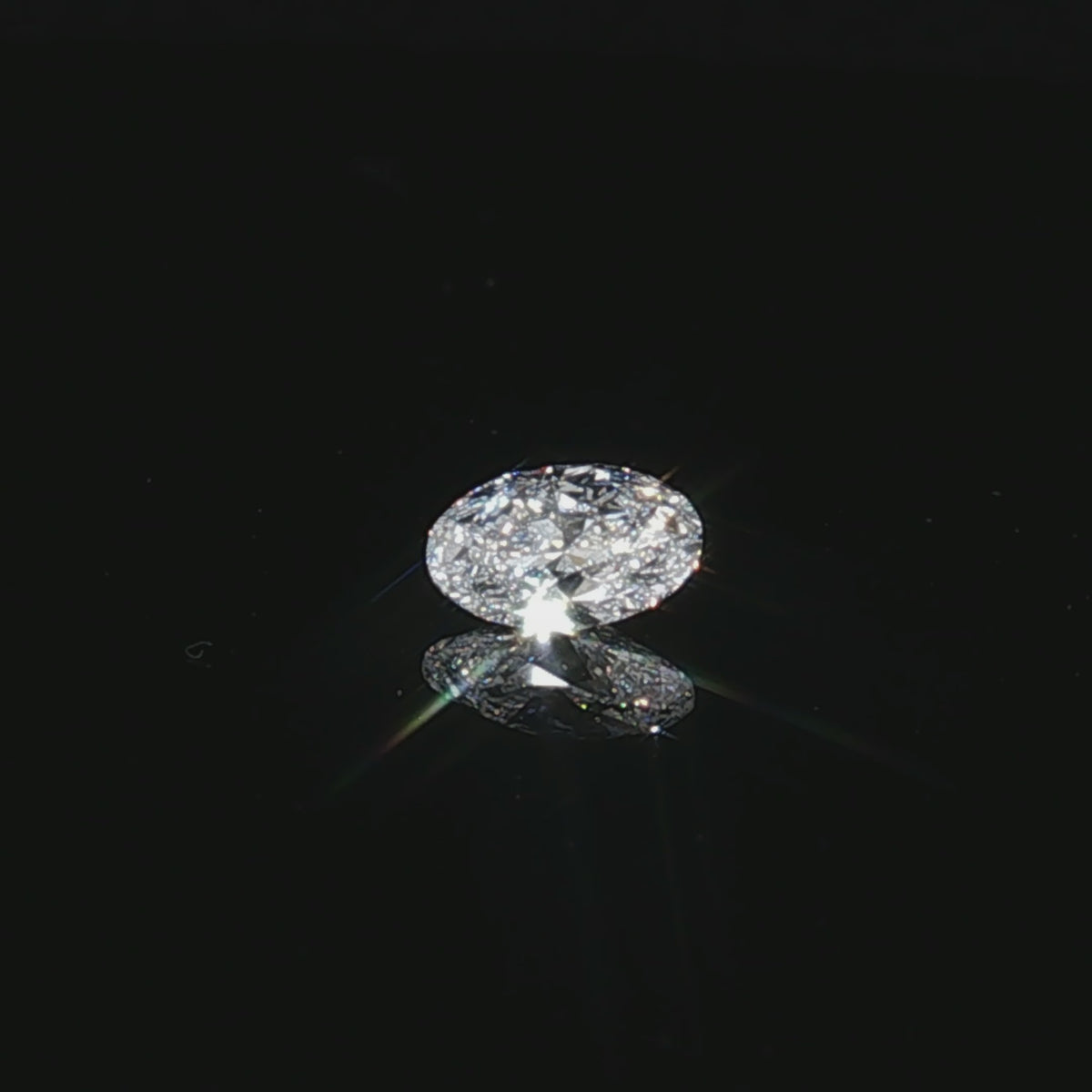 1 ct Lab-Grown Oval Brilliant E VVS 2