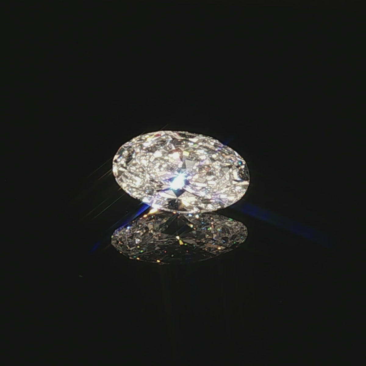 3.05 ct Lab-Grown Oval Brilliant D VS 1