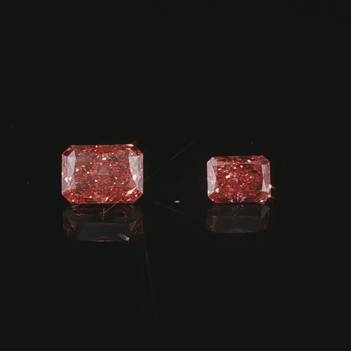 Love Chosen — 3.04 ct + 1.66 ct Fancy Vivid Pink Diamond Pair