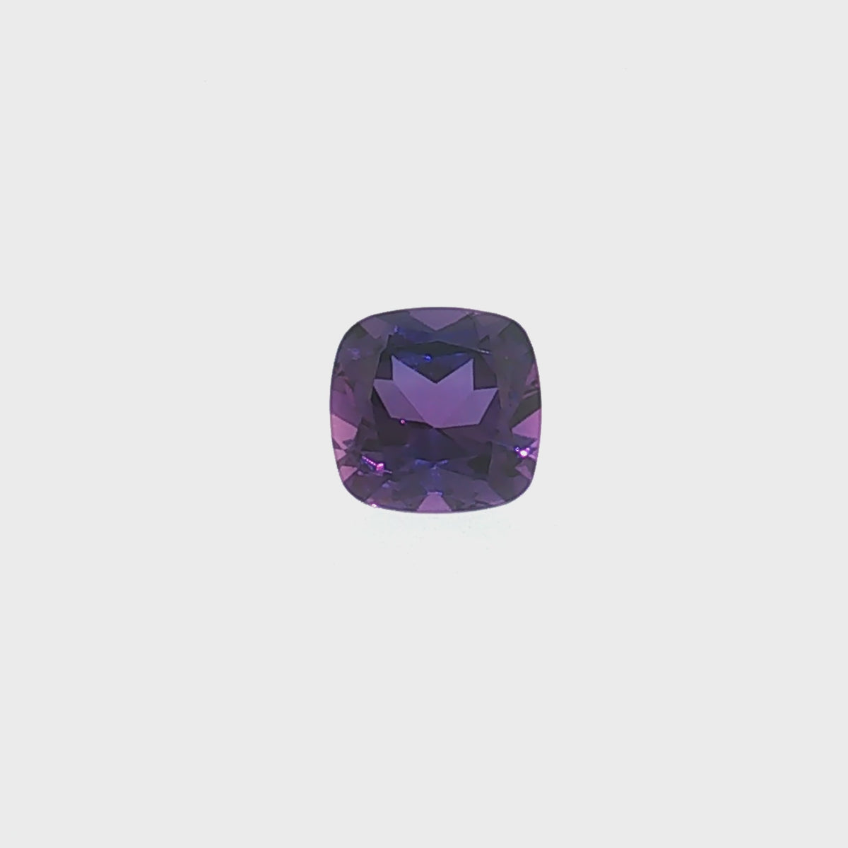 5.86 ct Lab-Grown Purplish Blue Cushion Mixed Cut